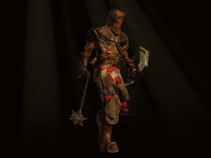 crusader with a club 3D 模型