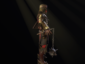 crusader with a club 3D 模型