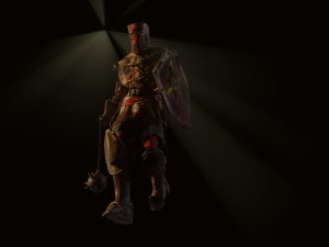 crusader with a club 3D 模型