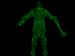 crusader with a club 3D 模型