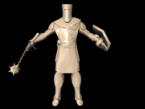 crusader with a club 3D 模型