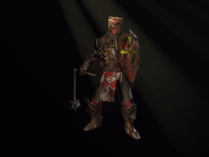 crusader with a club 3D 模型