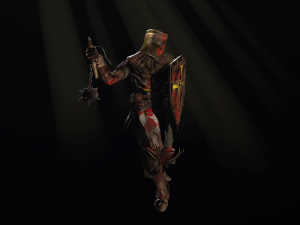 crusader with a club 3D 模型