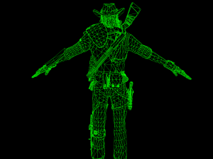 hellish sheriff Modello 3D