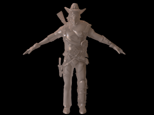 hellish sheriff Modello 3D