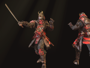 samurai Model 3D