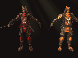 samurai Model 3D