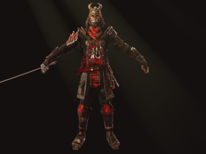 samurai Model 3D