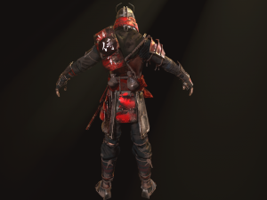 samurai Model 3D