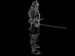 samurai Model 3D
