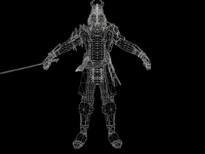 samurai Model 3D
