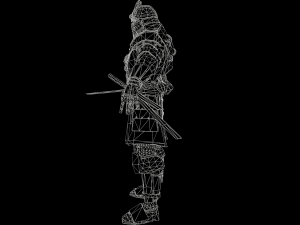 samurai Model 3D