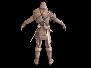 samurai Model 3D