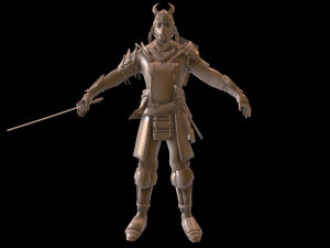 samurai Model 3D