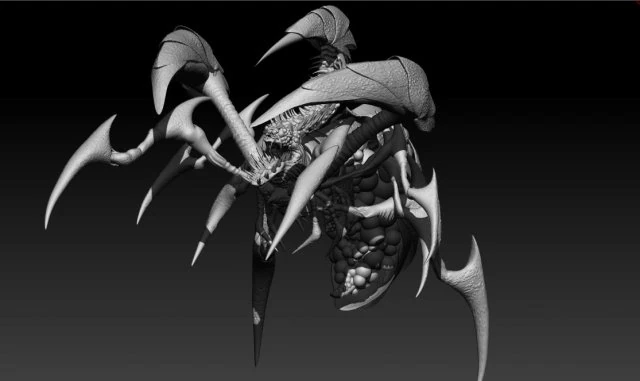 dreadful beetle high poly zbrush project 3D Model .c4d .max .obj .3ds .fbx .stl .blend 
