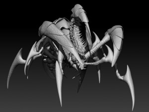 dreadful beetle high poly zbrush project Modelo 3D