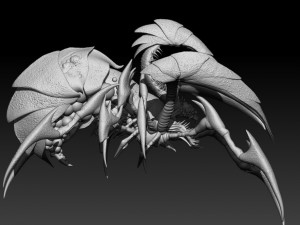 dreadful beetle high poly zbrush project Modelo 3D