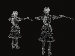 little girl 3Dモデル