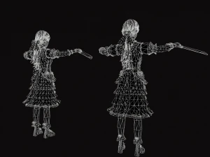 little girl 3D Model