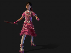 little girl 3Dモデル