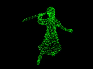 little girl 3D Model
