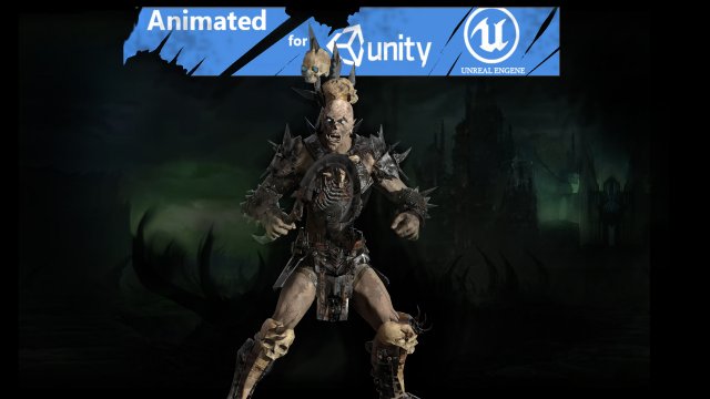 ork necromancer 3D 模型 .c4d .max .obj .3ds .fbx .stl .blend
