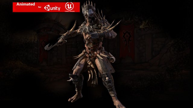 ork berserker Modelo 3D .c4d .max .obj .3ds .fbx .stl .blend 
