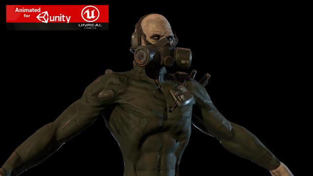 mutant postapocalips Modèle 3D .c4d .max .obj .3ds .fbx .stl .blend 