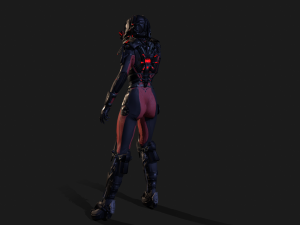 sci-fy girl 3D Model