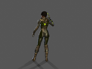sci-fy girl 3D Model