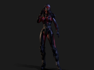 sci-fy girl 3D Model