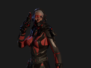 sci-fy girl 3D Model