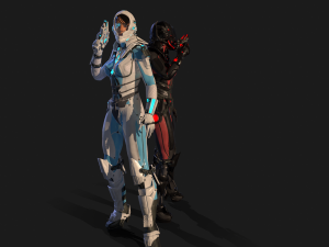 sci-fy girl 3D Model