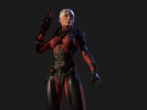 sci-fy girl 3D Model