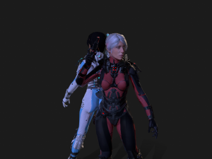 sci-fy girl 3D Model