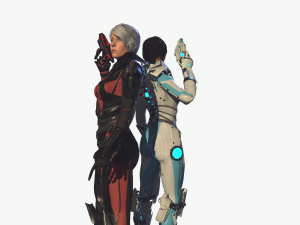 sci-fy girl 3D Model