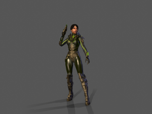 sci-fy girl 3D Model