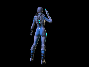 sci-fy girl 3D Model