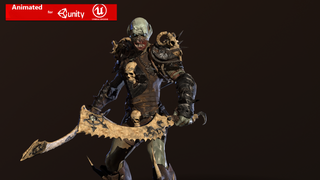 berserker3 3D Model .c4d .max .obj .3ds .fbx .stl .blend 