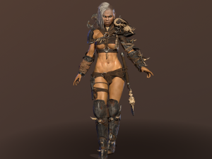 orc girl 3Dモデル