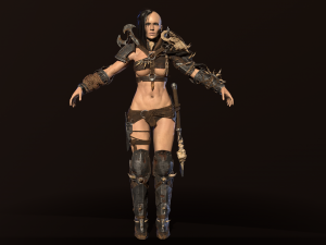 orc girl 3D मॉडल