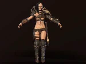 garota orc Modelo 3D