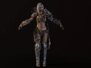 garota orc Modelo 3D