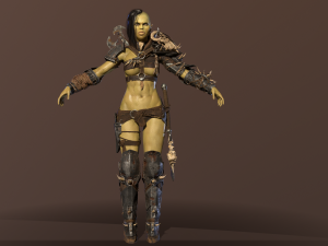 orc girl 3D मॉडल