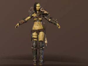 garota orc Modelo 3D