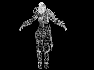 garota orc Modelo 3D