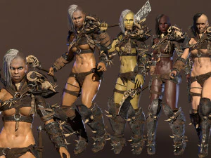garota orc Modelo 3D