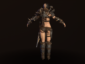orc girl 3D मॉडल
