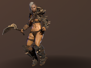 orc girl 3D मॉडल