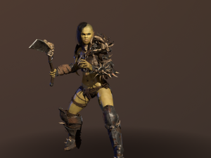 orc girl 3D मॉडल